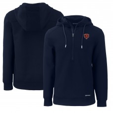 Толстовка Chicago Bears Cutter & Buck Throwback Roam Eco Half-Zip Recycled - Navy