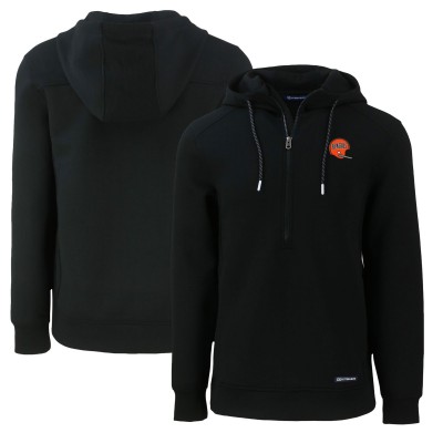 Толстовка Cincinnati Bengals Cutter & Buck Throwback Roam Eco Half-Zip Recycled - Black