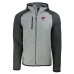 Толстовка Buffalo Bills Cutter & Buck Heather Gray/Heather Charcoal Throwback Mainsail Sweater-Knit Full-Zip