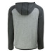 Толстовка Buffalo Bills Cutter & Buck Heather Gray/Heather Charcoal Throwback Mainsail Sweater-Knit Full-Zip
