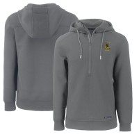Pittsburgh Steelers Cutter & Buck Gray Throwback Roam Eco Half-Zip Recycled Pullover Hoodie