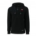 San Francisco 49ers Cutter & Buck Black Throwback Roam Eco Half-Zip Recycled Pullover Hoodie