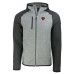 Толстовка Chicago Bears Cutter & Buck Heather Gray/Heather Charcoal Throwback Mainsail Sweater-Knit Full-Zip