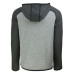 Толстовка Chicago Bears Cutter & Buck Heather Gray/Heather Charcoal Throwback Mainsail Sweater-Knit Full-Zip