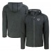 Толстовка на молнии Las Vegas Raiders Cutter & Buck Throwback Mainsail Sweater-Knit - Heather Charcoal