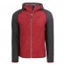 Толстовка на молнии San Francisco 49ers Cutter & Buck Throwback Mainsail - Scarlet/Heather Charcoal