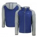 Толстовка на молнии Seattle Seahawks Cutter & Buck Throwback Mainsail Sweater-Knit - Heather Blue/Heather Gray