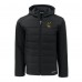 Pittsburgh Steelers Cutter & Buck Black Throwback Evoke Hybrid Eco Softshell Recycled Full-Zip Hoodie Jacket
