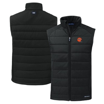 Жилетка на молнии Cincinnati Bengals Cutter & Buck Throwback Evoke Hybrid Eco Softshell Recycled - Black
