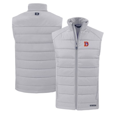Жилетка Denver Broncos Cutter & Buck Throwback Evoke Hybrid Eco Softshell Recycled - Gray