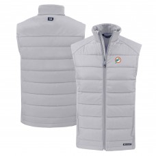 Жилетка Miami Dolphins Cutter & Buck Throwback Evoke Hybrid Eco Softshell Recycled - Gray