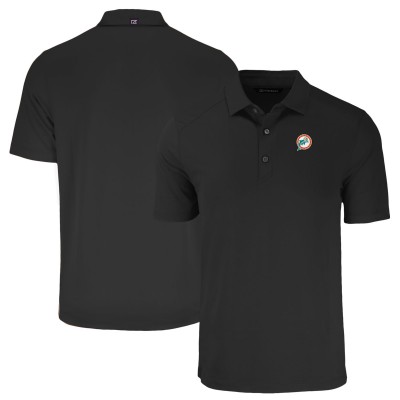 Поло Miami Dolphins Cutter & Buck Throwback Forge Eco Stretch Recycled - Black