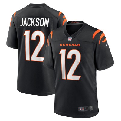 Игровая джерси Shedrick Jackson Cincinnati Bengals Nike Team Game -  Black