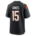 Джерси Cincinnati Bengals Charlie Jones Nike Black Team Game