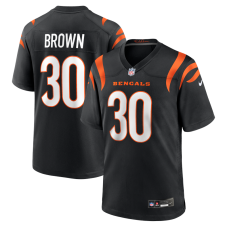 Джерси Cincinnati Bengals Chase Brown Nike Black Team Game Джерси Cincinnati Bengals Chase Brown Nike Black Team Game