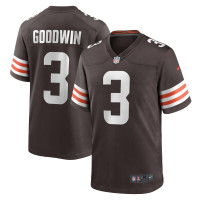Cleveland Browns Marquise Goodwin Nike Brown Team Game Jersey