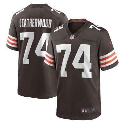 Игровая джерси Alex Leatherwood Cleveland Browns Nike Team Game -  Brown