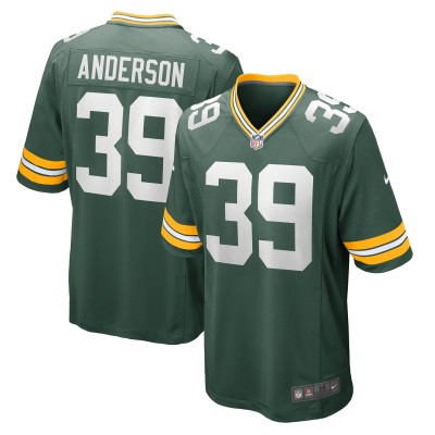 Игровая джерси Green Bay Packers Zayne Anderson Nike Green Team Game