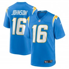 Игровая джерси Tyler Johnson Los Angeles Chargers Nike Team Game -  Powder Blue