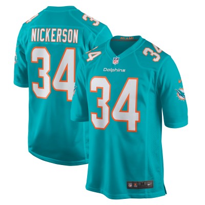 Игровая джерси Parry Nickerson Miami Dolphins Nike Team Game -  Aqua