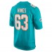 Игровая джерси Chasen Hines Miami Dolphins Nike Team Game -  Aqua