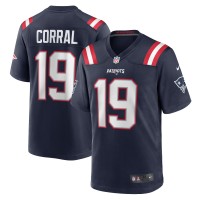 Игровая джерси Matt Corral New England Patriots Nike Team Game -  Navy