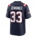 Игровая джерси Anfernee Jennings New England Patriots Nike Team Game -  Navy