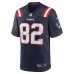 Игровая джерси T.J. Luther New England Patriots Nike Team Game -  Navy