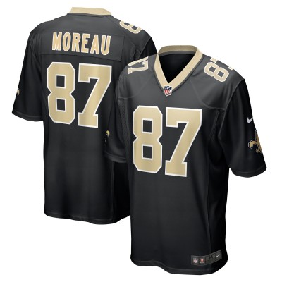 Игровая джерси New Orleans Saints Foster Moreau Nike Black Team Game