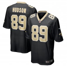 Игровая джерси New Orleans Saints Tommy Hudson Nike Black Team Game