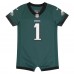 Newborn & Малышам Philadelphia Eagles Jalen Hurts Nike Midnight Green Game Romper Jersey