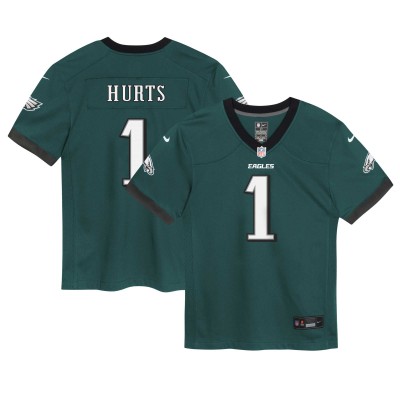 Малышам Philadelphia Eagles Jalen Hurts Nike Green Team Player Game Jersey