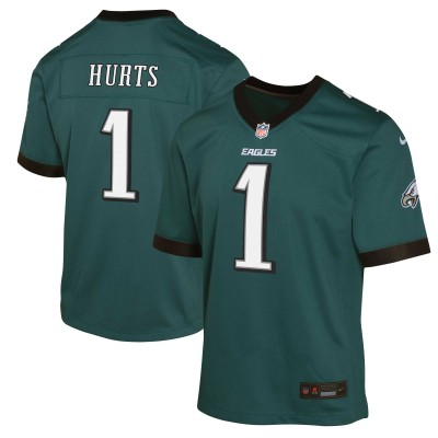 Подростковая Philadelphia Eagles Jalen Hurts Nike Green Game Jersey