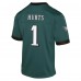 Подростковая Philadelphia Eagles Jalen Hurts Nike Green Game Jersey