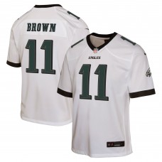 Подростковая  игровая джерси Philadelphia Eagles A.J. Brown Nike White Game