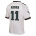 Подростковая  игровая джерси Philadelphia Eagles A.J. Brown Nike White Game