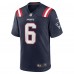 Игровая джерси Christian Gonzalez New England Patriots Nike Team Game -  Navy