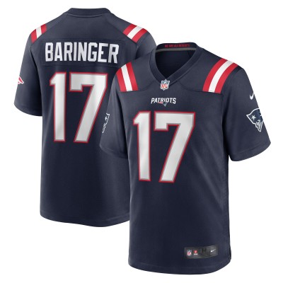 Игровая джерси Bryce Baringer New England Patriots Nike Team Game -  Navy