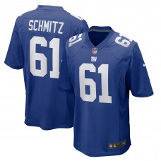 Игровая джерси John Michael Schmitz New York Giants Nike Team Game -  Royal