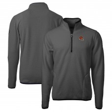 Кофта на молнии Cincinnati Bengals Cutter & Buck Helmet Cascade Eco Sherpa Fleece - Gray/Black