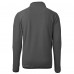 Pittsburgh Steelers Cutter & Buck Gray/Black Helmet Cascade Eco Sherpa Fleece Quarter-Zip Pullover Jacket