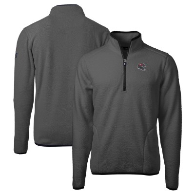 Кофта на короткой молнии Tampa Bay Buccaneers Cutter & Buck Helmet Cascade Eco Sherpa Fleece - Gray/Black