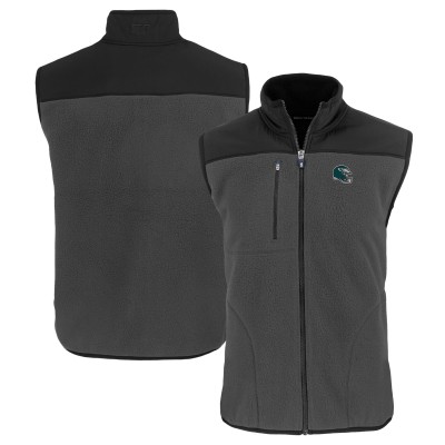 Жилетка Philadelphia Eagles Cutter & Buck Helmet Cascade Eco Sherpa Fleece - Gray