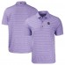 Поло Minnesota Vikings Cutter & Buck Helmet Forge Eco Heather Stripe Stretch Recycled - Heather Purple