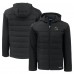 Jacksonville Jaguars Cutter & Buck Black Helmet Evoke Hybrid Eco Softshell Recycled Full-Zip Hoodie Jacket