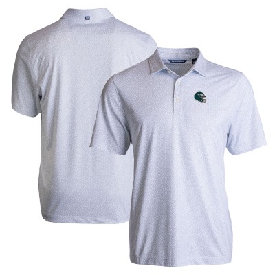 Поло Philadelphia Eagles Cutter & Buck Helmet Pike Eco Pebble Print Stretch Recycled - White