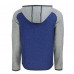 Толстовка на молнии Los Angeles Rams Cutter & Buck  Helmet Mainsail Sweater-Knit - Royal/Heather Gray