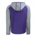 Толстовка на молнии Minnesota Vikings Cutter & Buck  Helmet Mainsail Sweater-Knit - Heather Purple/Heather Gray
