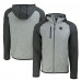 Толстовка на молнии Tennessee Titans Cutter & Buck  Helmet Mainsail Sweater-Knit - Heather Gray/Heather Charcoal