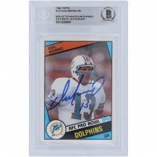 Dan Marino Miami Dolphins Autographed 1984 Topps Series 1 #123 Beckett Fanatics Witnessed Authenticated Rookie Card